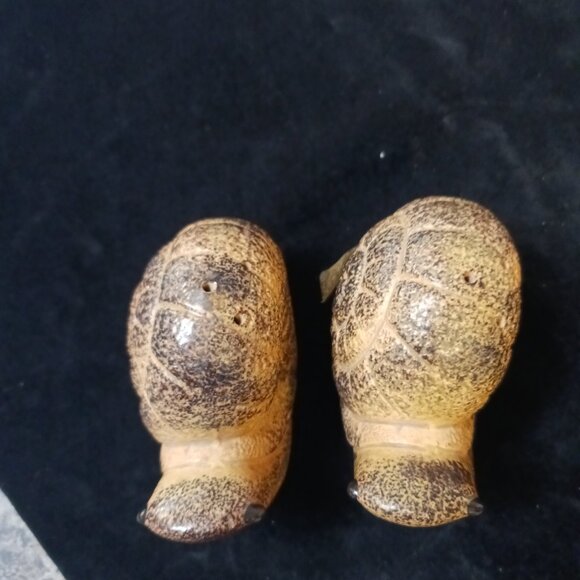 Vintage Snail S&P Shaker MCM Speckled Ceramic Kitchen Kitsch Cottagecore - Picture 5 of 13